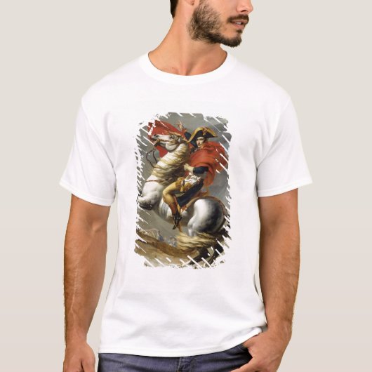 Napoleon over de Grote Sint-Bernardpas T-shirt (Voorkant)