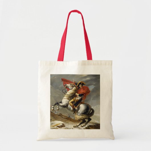 Napoleon over de Grote Sint-Bernardpas Tote Bag (Voorkant)