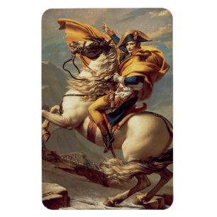 Napoleon oversteekt de Alpen-Jacques-Louis David Magneet