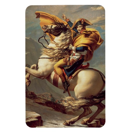 Napoleon oversteekt de Alpen-Jacques-Louis David Magneet (Verticaal)