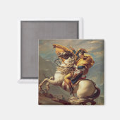 Napoleon oversteekt de Alpen-Jacques-Louis David Magneet (Voorkant / Achterkant)