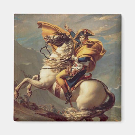 Napoleon oversteekt de Alpen-Jacques-Louis David Magneet (Voorkant)