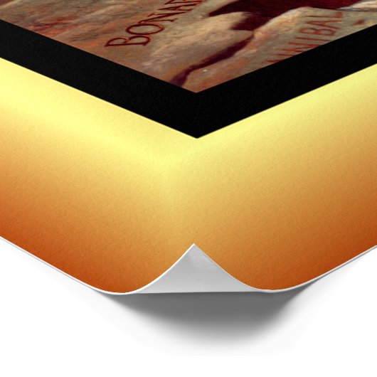 Napoleon oversteekt de Alpen ~Jacques-Louis David  Poster (Hoek)