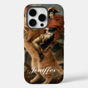 Napoleon rijdt op een reusachtige gevechtskat iPhone 16 pro hoesje