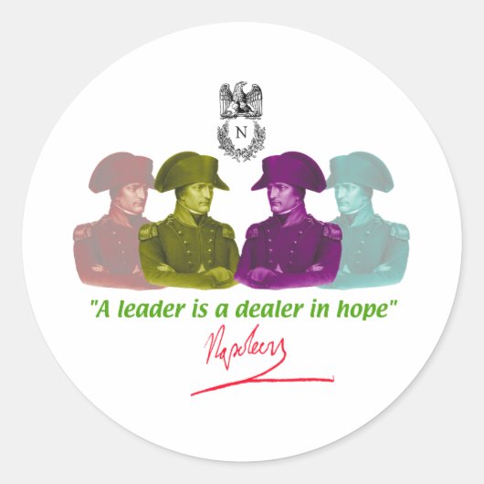 Napoleon Ronde Sticker (Voorkant)