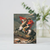 Napoleon steekt de Alpen over met neoklassieke sch Briefkaart (Staand voorkant)