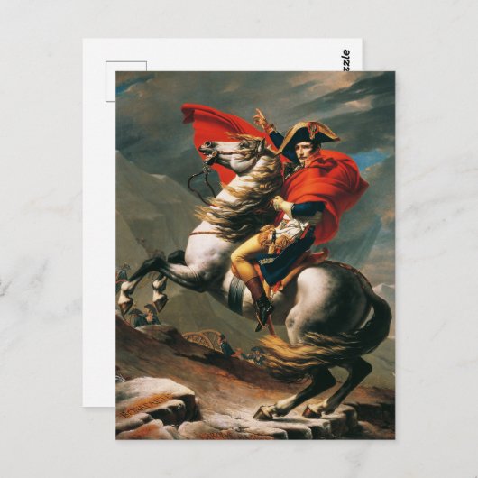 Napoleon steekt de Alpen over met neoklassieke sch Briefkaart (Voorkant / Achterkant)