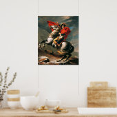 Napoleon steekt de Alpen over met neoklassieke sch Poster (Keuken)