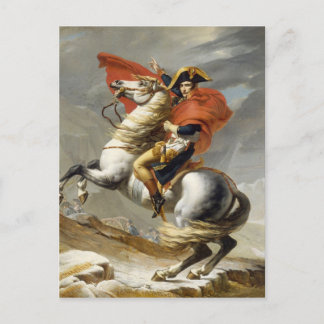 Napoleon steekt de Alpen over van Jacques Louis Da Briefkaart
