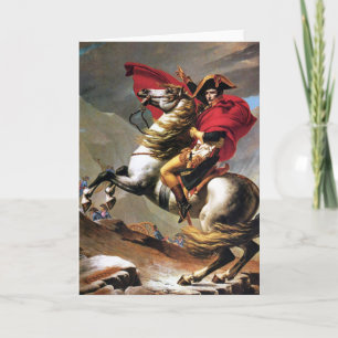 Napoleon steekt Wenskaart Alpen over Kaart