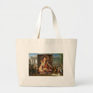 Napoleon "Stupiditeit Politiek" Citaat Cadeaus T-s Grote Tote Bag