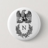 Napoleon Symbool Ronde Button 5,7 Cm (Voorkant)