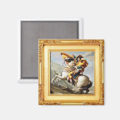 Napoleon trekt over de Alpen door David - magneet (Voorkant / Achterkant)