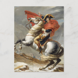 Napoleon trekt over de Alpen - Jacques-Louis David Briefkaart