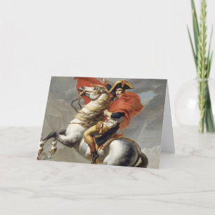 Napoleon trekt over de Alpen - Jacques-Louis David Kaart