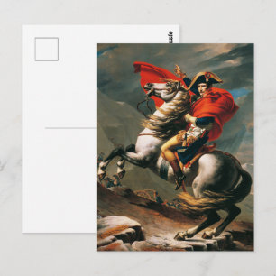 Napoleon trekt over de Alpen Klassiek olieverfschi Briefkaart