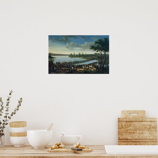 Napoleon voor de slag om Wagram Poster (Keuken)