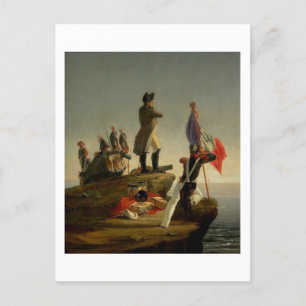 Napoleon wacht op de brig Inconstant Briefkaart