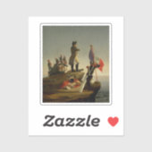 Napoleon wacht op de brig Inconstant Sticker (Vel)