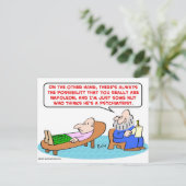 napoleon wat een psychiater briefkaart (Staand voorkant)