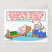 napoleon wat een psychiater briefkaart (Voorkant)