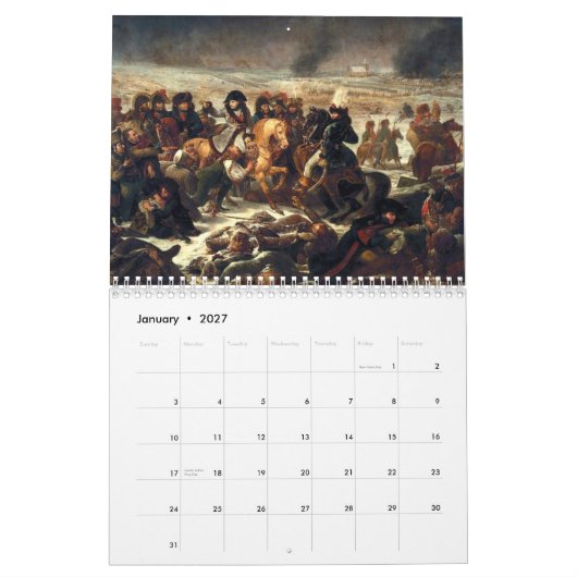 Napoleonic Wars Calendar Kalender (Jan 2027)