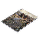 Napoleonic Wars Painting French troops advancing Notitieboek (Linkerzijde)