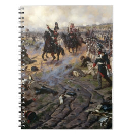 Napoleonic Wars Painting French troops advancing Notitieboek