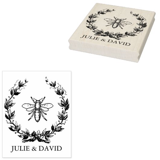 Napoleonische bijen rubberstempel (Gestempeld)