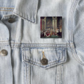 Napoleon's arrestatie en Josephine's Vierkante Button 5,1 Cm (In situ)