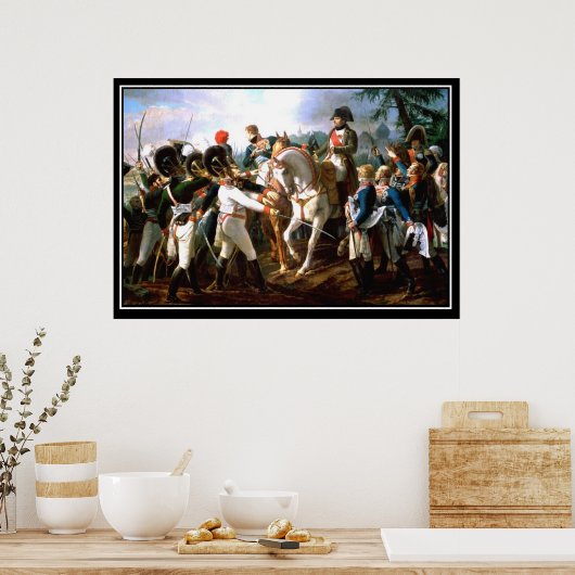 Napoleon's Battle of Abensberg 1809 Poster (Keuken)