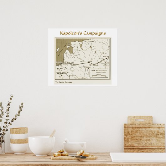 Napoleon's Campaigns, Russian Campaign Poster (Keuken)