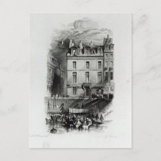 Napoleon's Lodgings on the Quai Conti, 1834-36 Briefkaart (Voorkant)