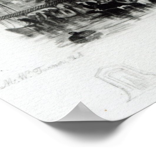 Napoleon's Lodgings on the Quai Conti, 1834-36 Poster (Hoek)