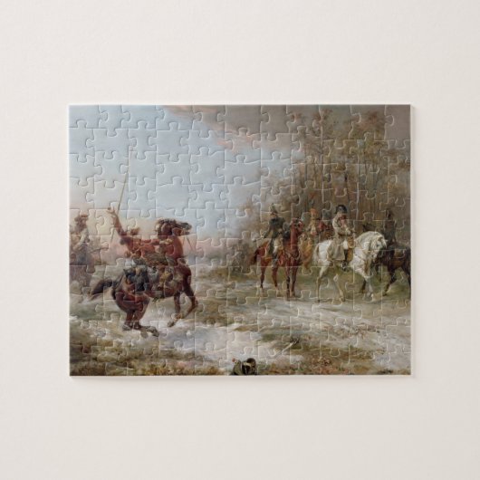Napoleon's Peril te Brienne-le-Chateau, c.1891 (oi Legpuzzel (Horizontaal)