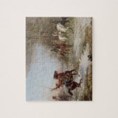 Napoleon's Peril te Brienne-le-Chateau, c.1891 (oi Legpuzzel (Verticaal)