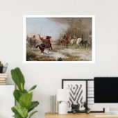 Napoleon's Peril te Brienne-le-Chateau, c.1891 (oi Poster (Thuiskantoor)