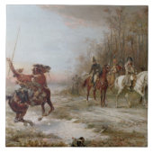 Napoleon's Peril te Brienne-le-Chateau, c.1891 (oi Tegeltje (Voorkant)