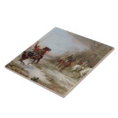 Napoleon's Peril te Brienne-le-Chateau, c.1891 (oi Tegeltje (Zijkant)