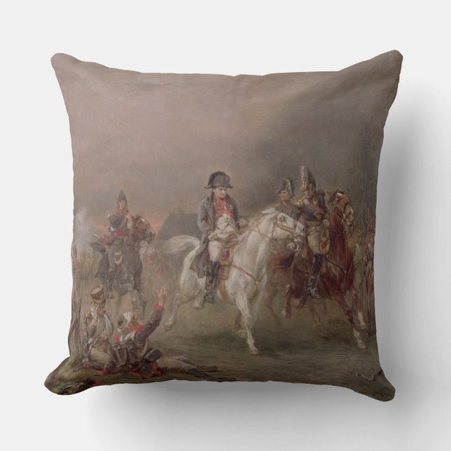 Napoleon's Retreat (olie op doek) Kussen (Voorkant)