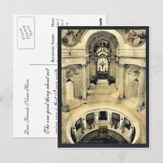Napoleon's tomb, Parijs, klassiek Photochrom Briefkaart (Voorkant / Achterkant)