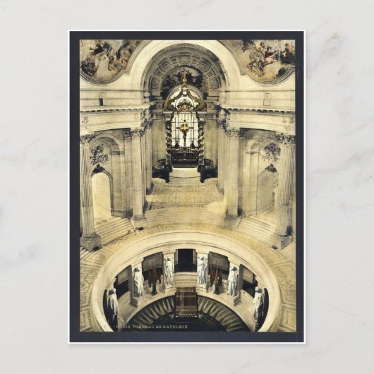 Napoleon's tomb, Parijs, klassiek Photochrom Briefkaart (Voorkant)