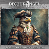 Napoleontische adelaar in het uniform van generaal tissuepapier