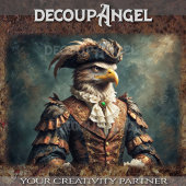 Napoleontische adelaar in het uniform van generaal tissuepapier