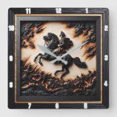 Napoleontische cavalerie lader sprint vierkante klok (Voorkant)