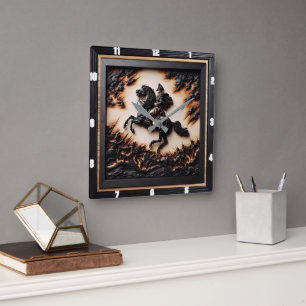 Napoleontische cavalerie lader sprint vierkante klok