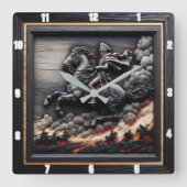 Napoleontische cavalerie vierkante klok (Voorkant)