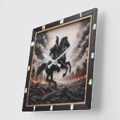 Napoleontische cavaleriehengst vierkante klok (Hoek)