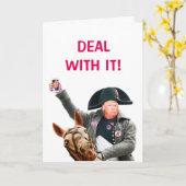 Napoleontische complexe verjaardag Kaart (Gele Bloem)