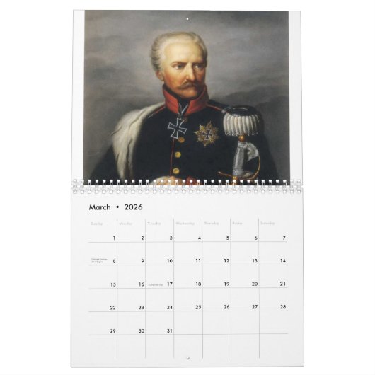 Napoleontische Oorlogen Kalender (Mar 2026)